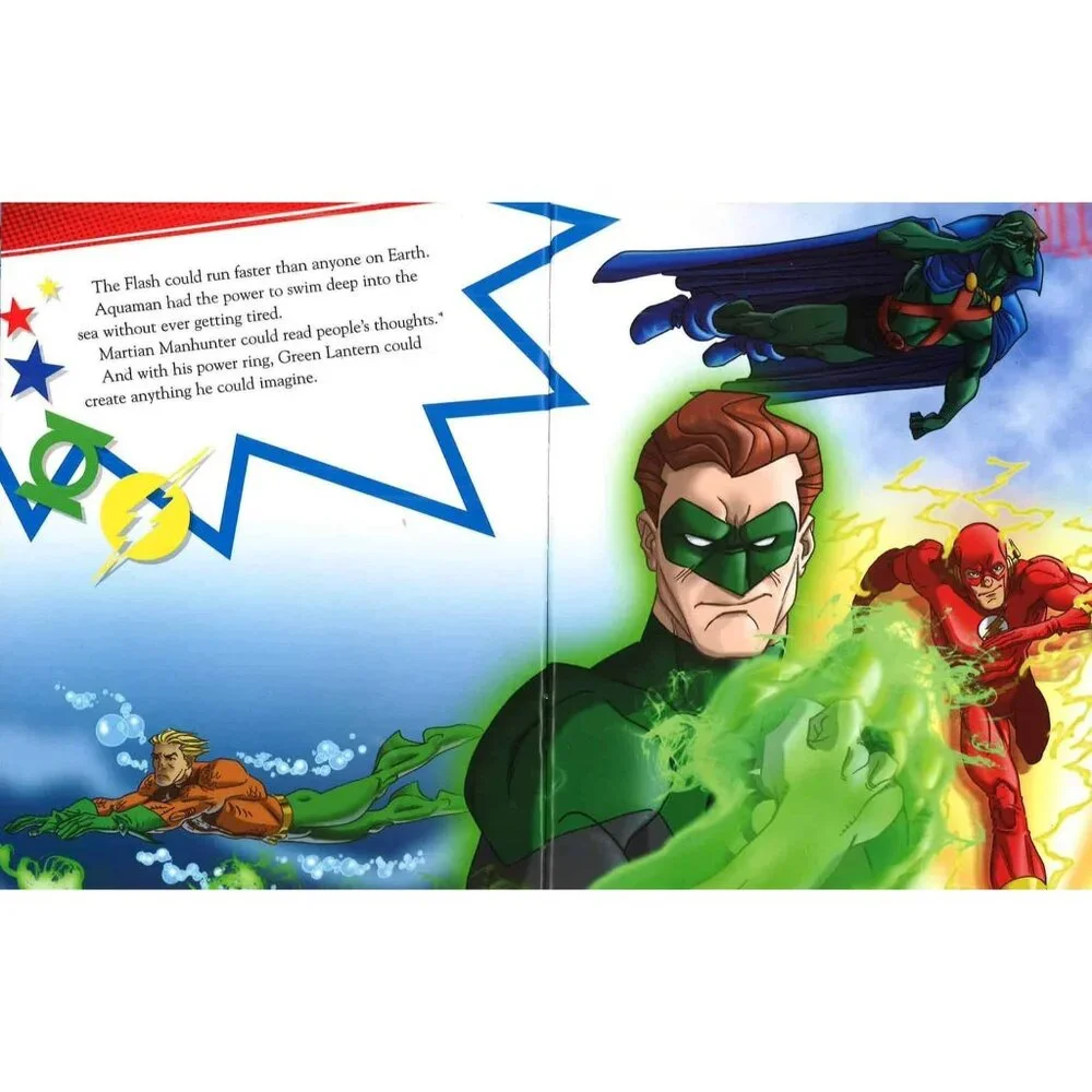 Justice League Children Book Magical Story Batman Superman Green Lantern Flash